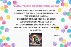 Bunt Verspielt Konfetti Karneval Party Flyer (Einladung im Querformat) - 12